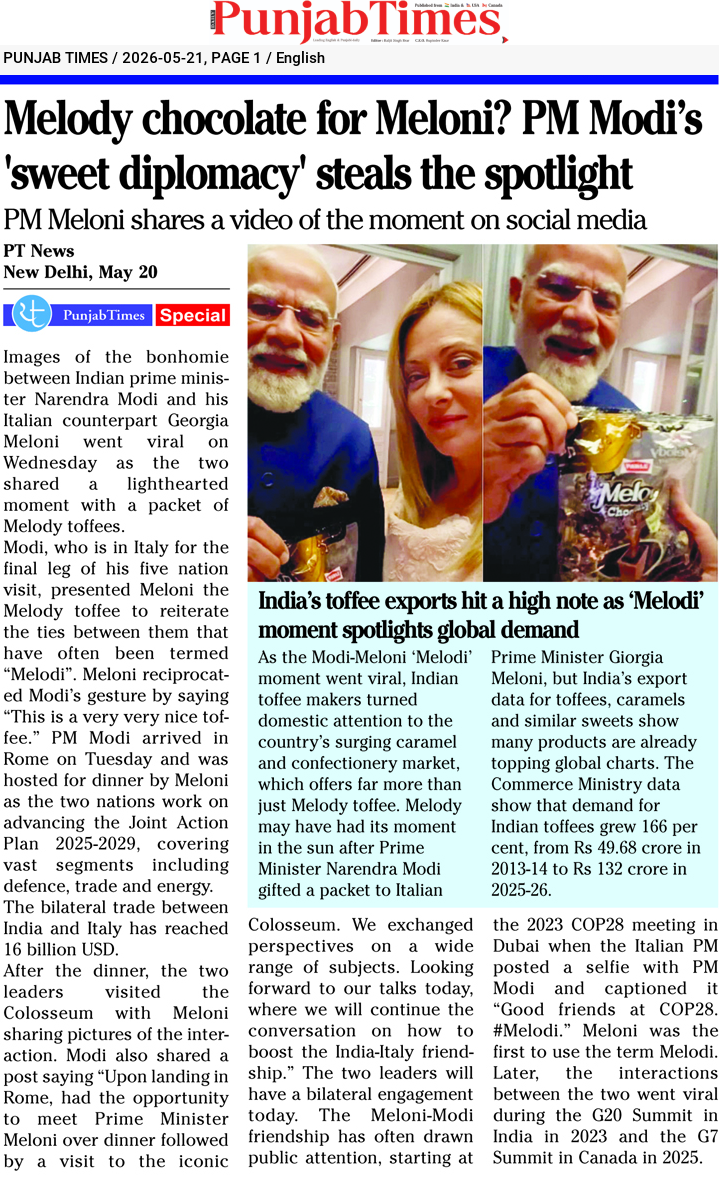 Melody chocolate for Meloni? PM Modi’s ‘sweet diplomacy’ steals the spotlight