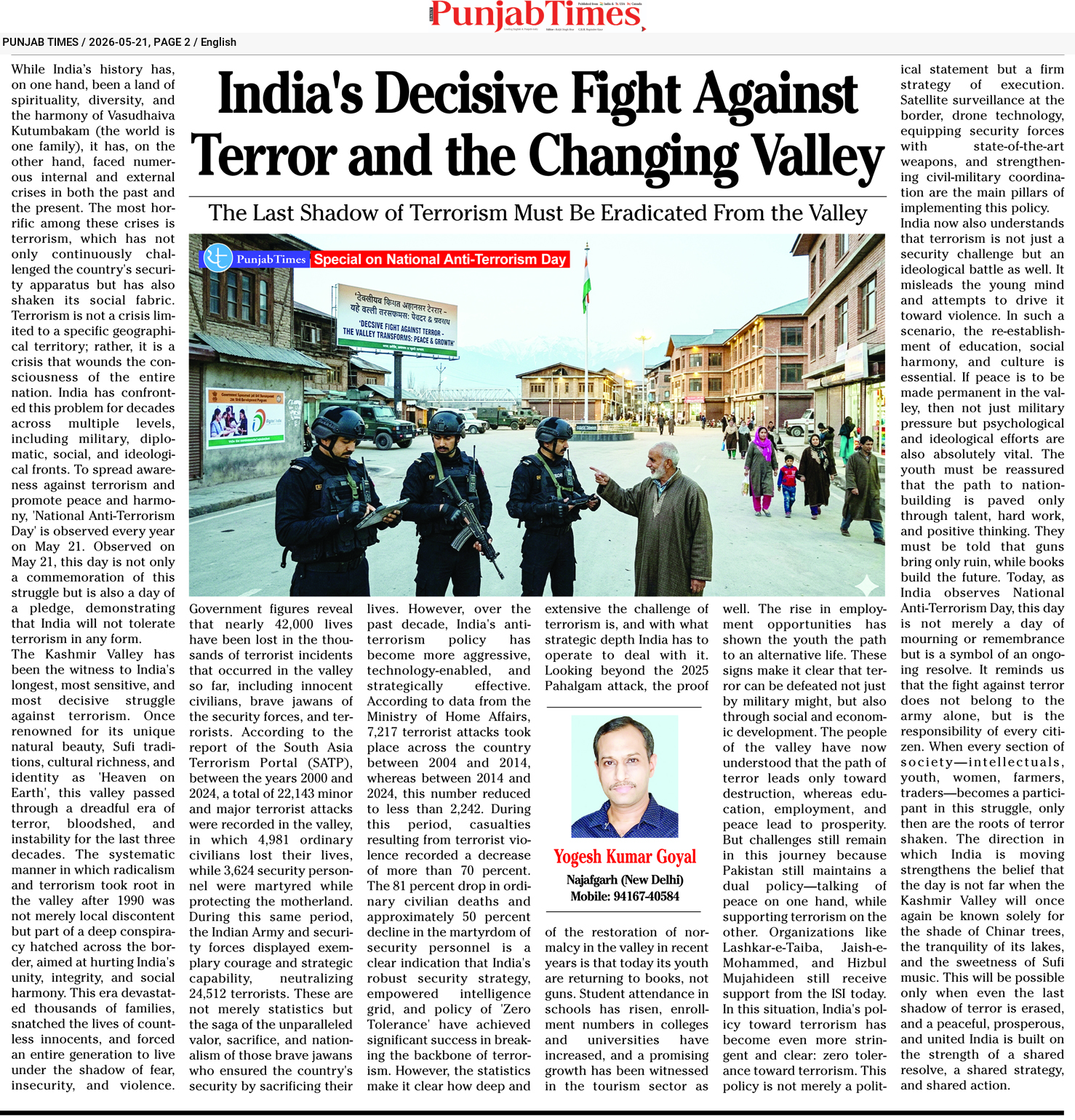 India’s Decisive Fight Against Terror and the Changing Valley