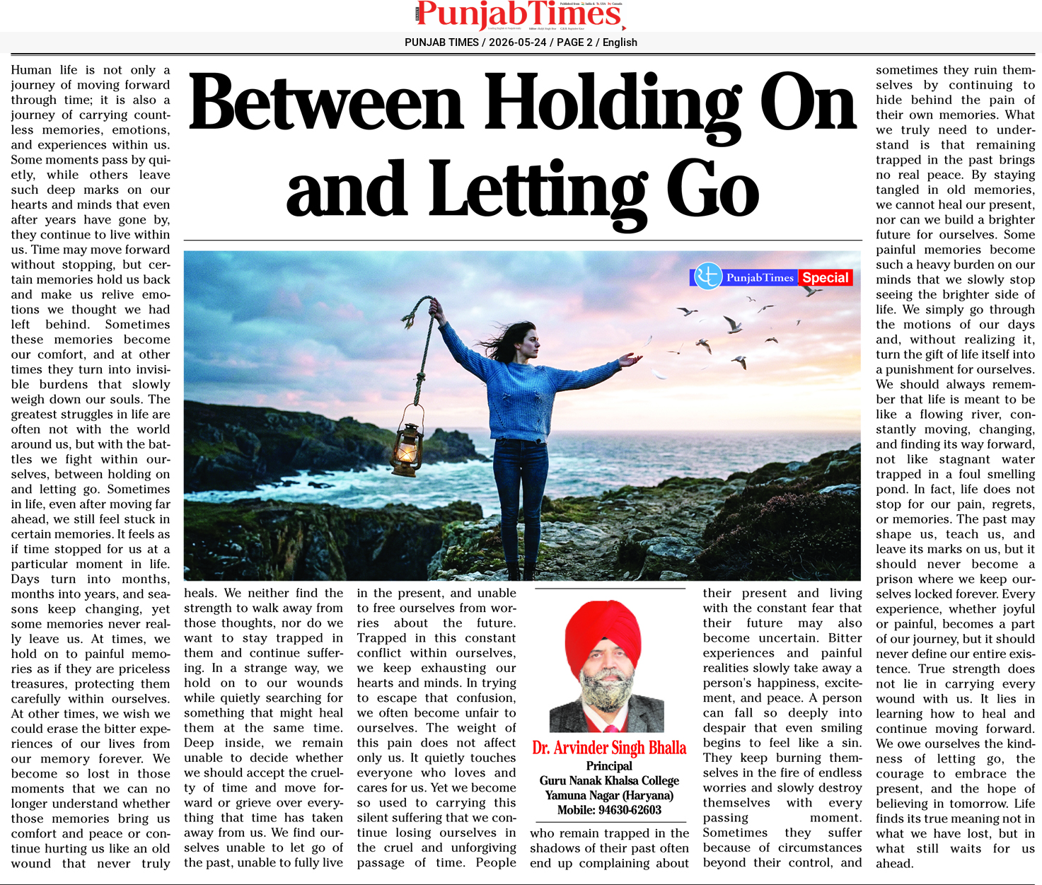 Between Holding On and Letting Go