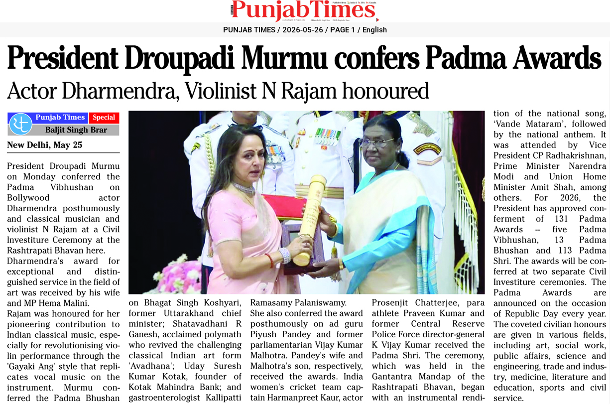 President Droupadi Murmu confers Padma Awards