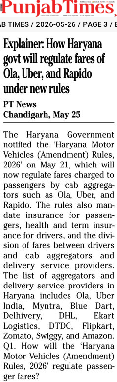 Explainer: How Haryana govt will regulate fares of Ola, Uber, and Rapido under new rules